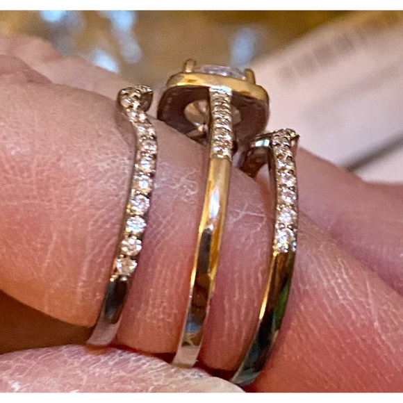 🔥JUNXIN 3 Piece Bridal Set: 925 & CZ🔥 NIB - Picture 5 of 8